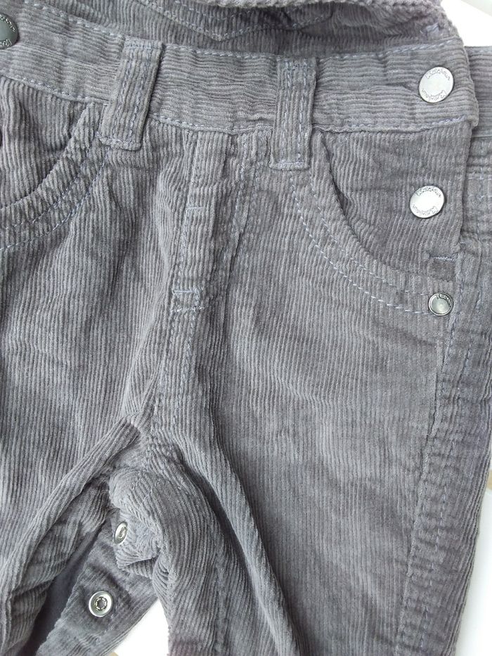 Saloppette en velours gris - photo numéro 4