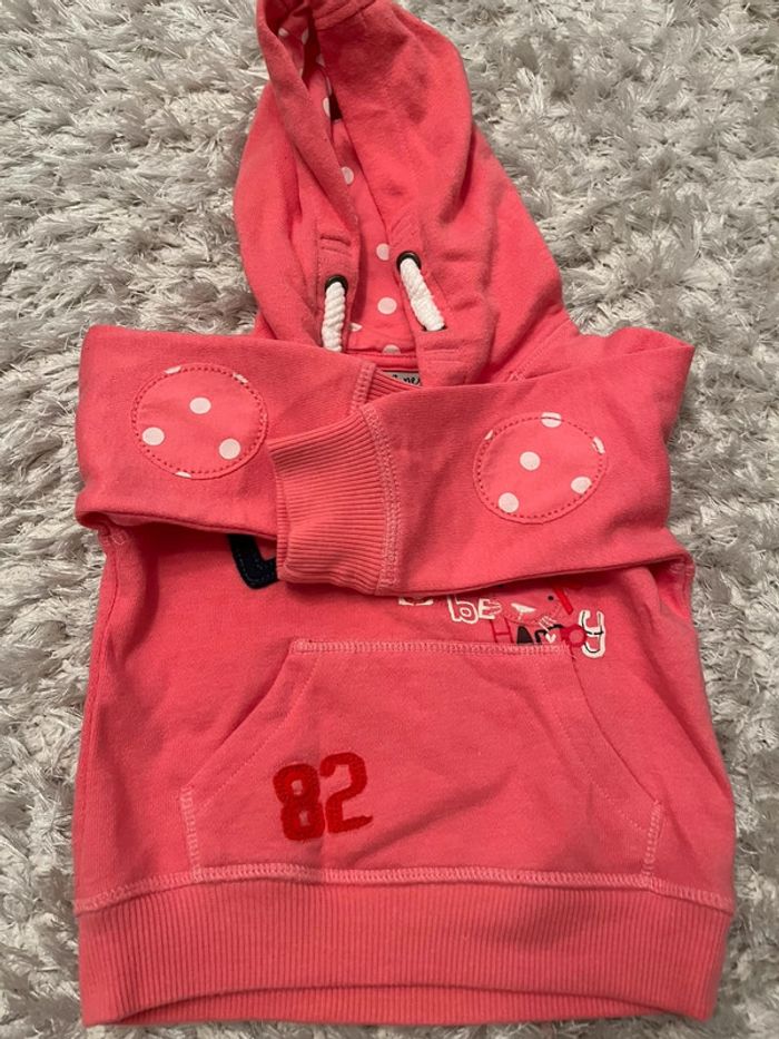 Ensemble survêtement veste pantalon bébé 9 12 mois fille next pull - photo numéro 3