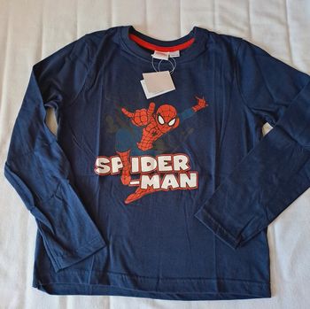 Tee-shirt manches longues spiderman