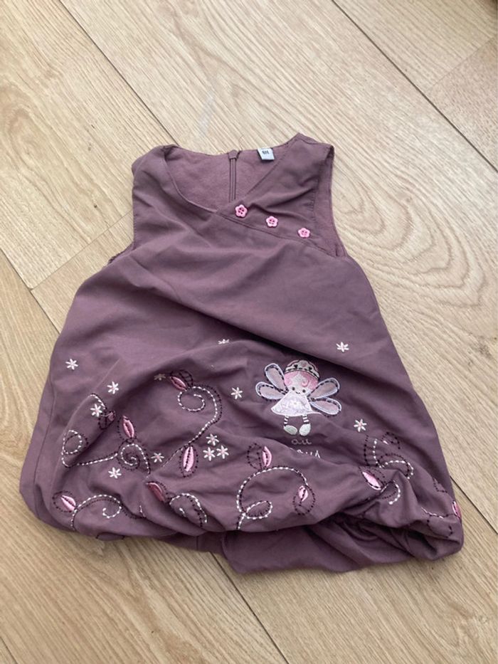 Robe bouffante mauve 6m