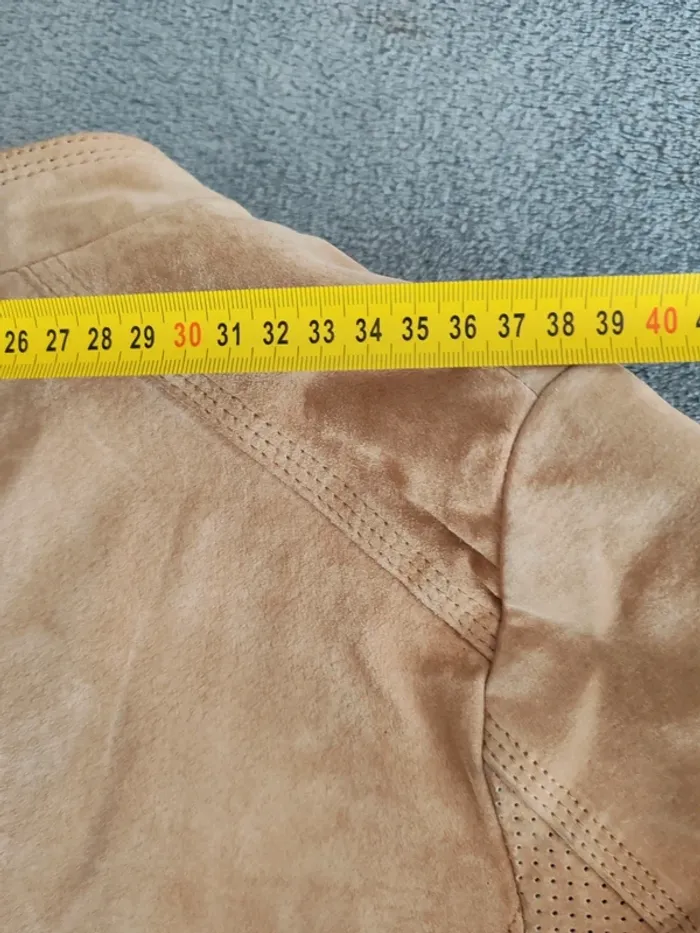 Veste biker en cuir velours Salsa Femme Leather  – Taille S (36) - photo numéro 10