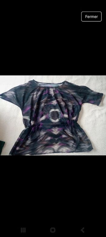 Top blouse transparente