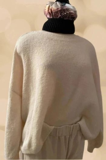 Superbe pull loose beige