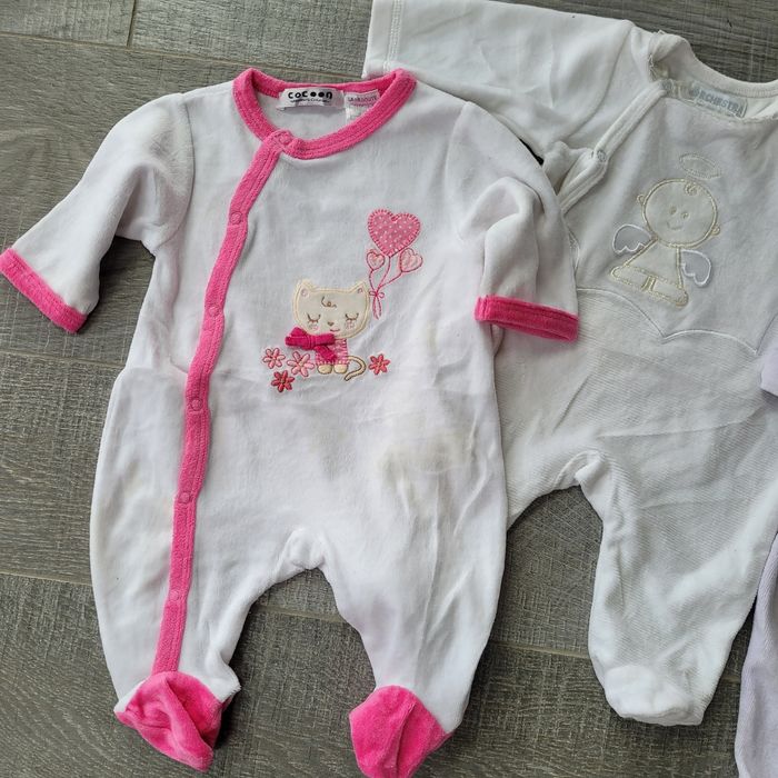 Lot 3 Dors-bien velours 1 mois 54 cm - photo numéro 4