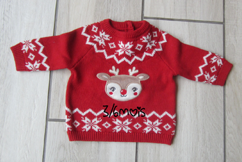 Pull en coton 3/6 mois