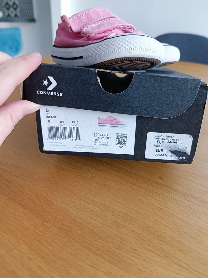 Converse rose pointure 21 - photo numéro 2