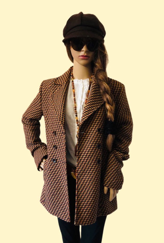 🤎Blazer laine motif multicolore Motivi wool multicolor pattern blazer🧡 - photo numéro 8