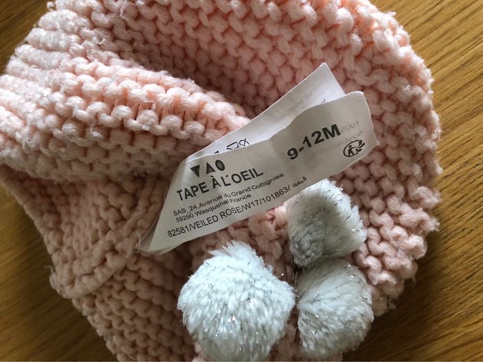 Bonnet crochet Tape à l’œil 9-12 mois - photo numéro 3