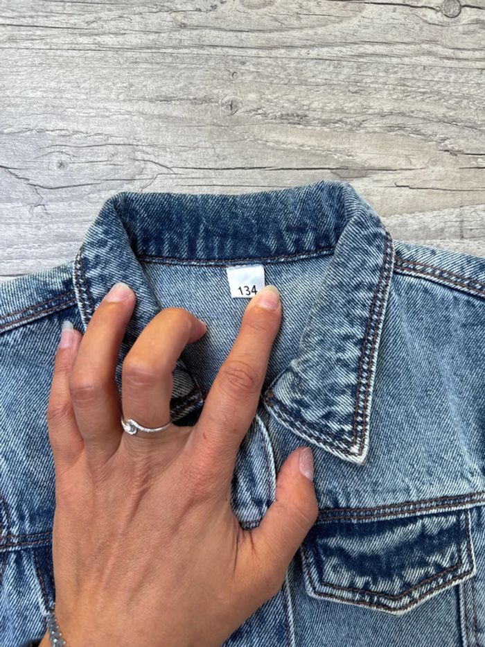 Robe en jean neuve zeeman 134cm 9ans - photo numéro 3