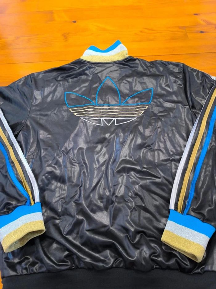 Veste Adidas - Chile 62 - Noir/bleu/doré - Taille M - photo numéro 4