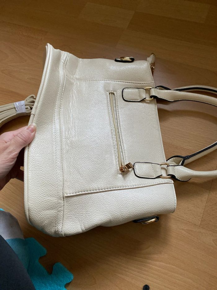 Sac à main crème - photo numéro 3