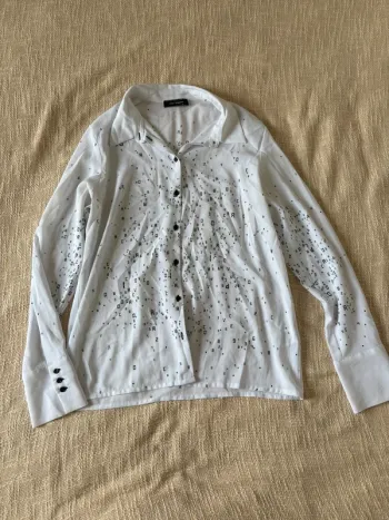 Chemise Cop Copine - Taille 36  blanche et noir