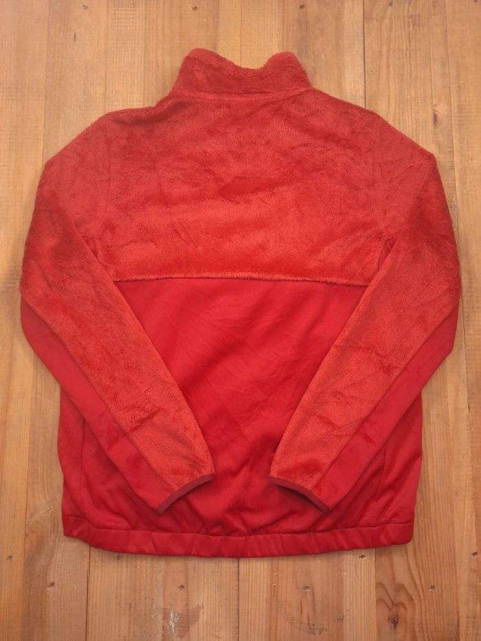 Polaire adidas bi matière quart de zip rouge femme - taille S (107) - photo numéro 7
