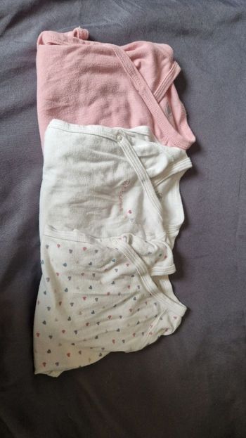 Bodies Petit Bateau 6 mois manches longues fille