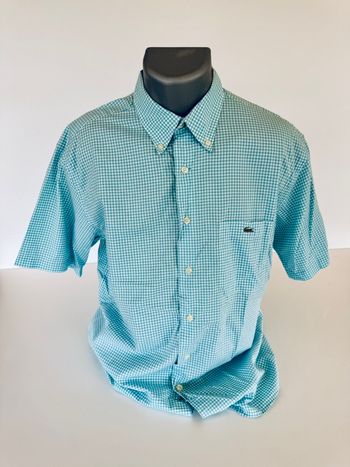 Chemise lacoste à carreaux bleu taille L