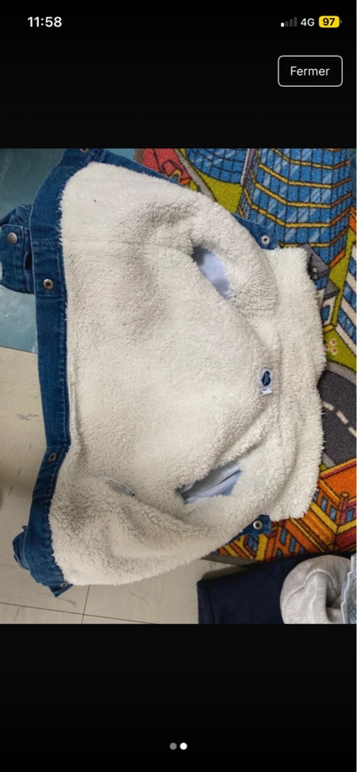 Veste polaire en jean