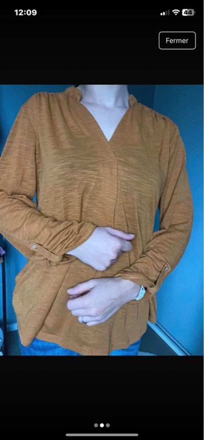 Pull moutarde primark taille s - photo numéro 2