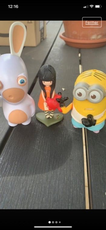 Lot de 3 figurines