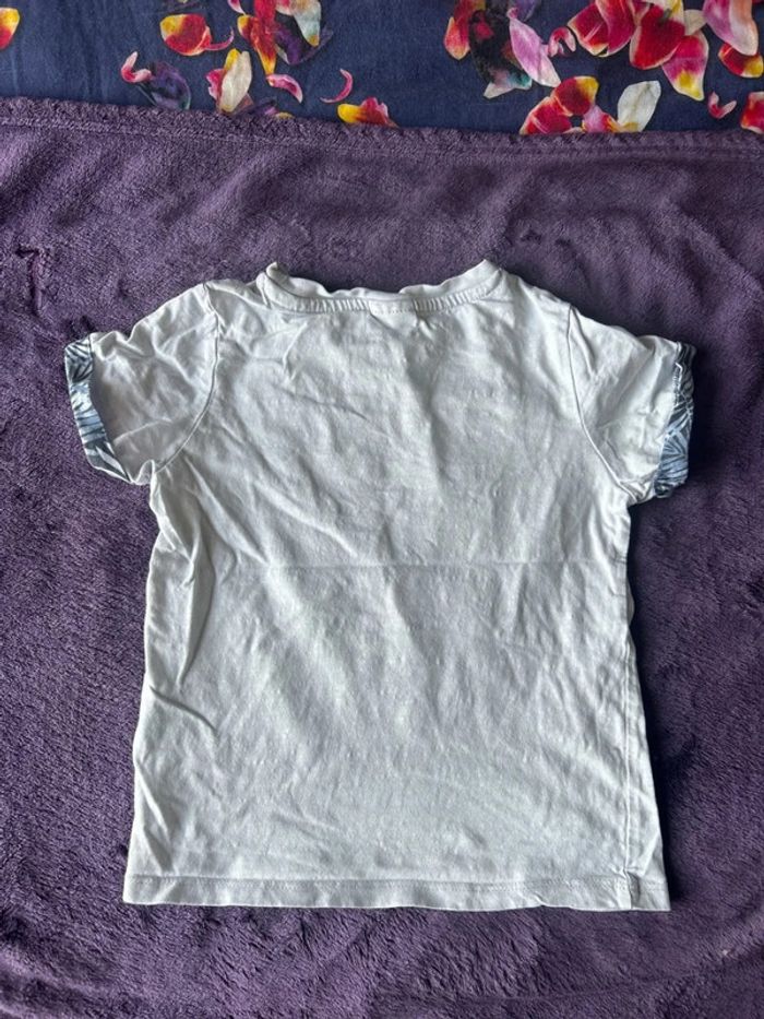 T shirt manches courtes garcon en coton motif Guépard et iguane Sergent Major taille 4 ans - photo numéro 4