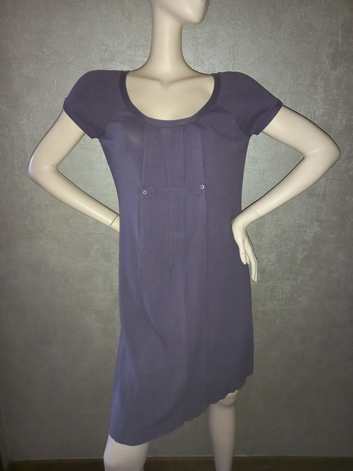 robe pull mauve comptoir des cotonniers taille 40
