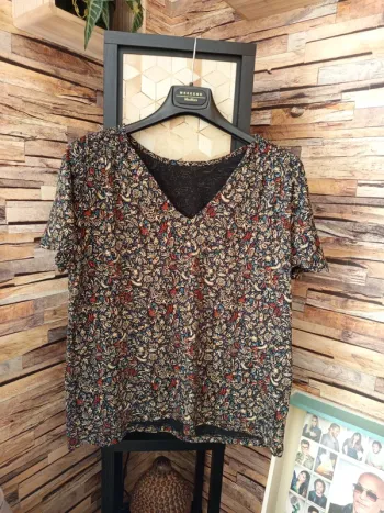 Tshirt chemisier fleuri