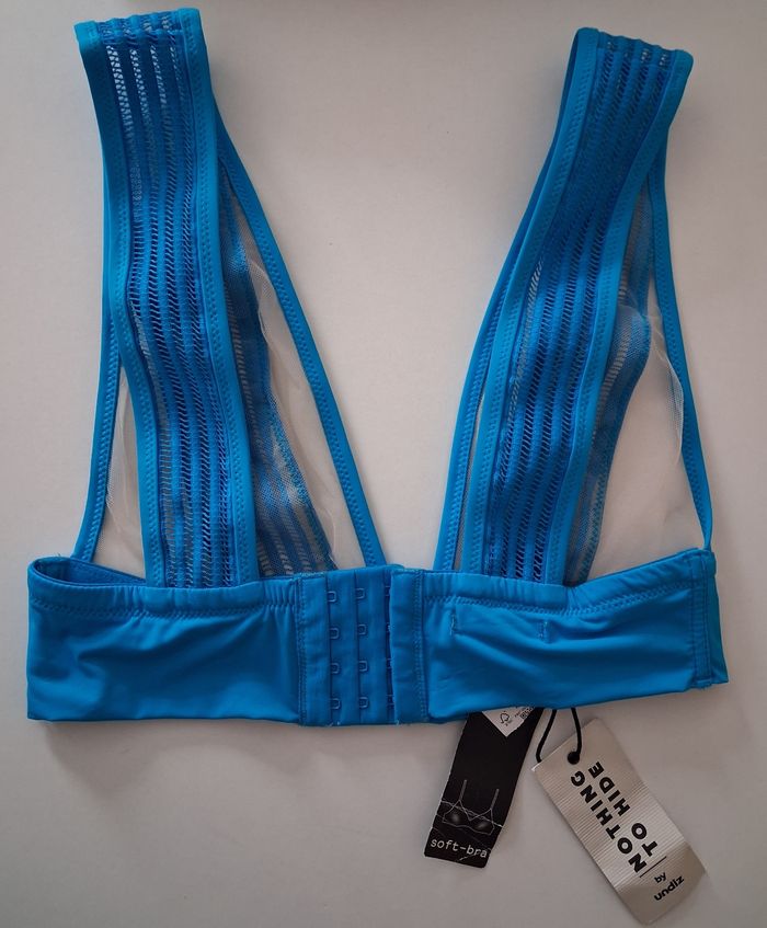 Soutien-gorge sans baleines bleu turquoise - photo numéro 2