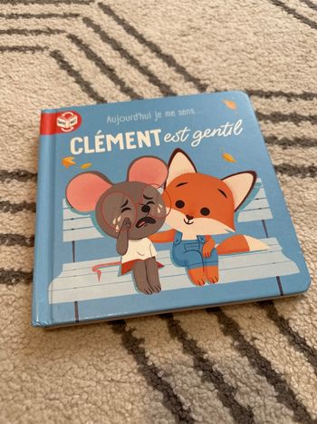 Livre des émotions Clement est  en colère, Clement est gentil