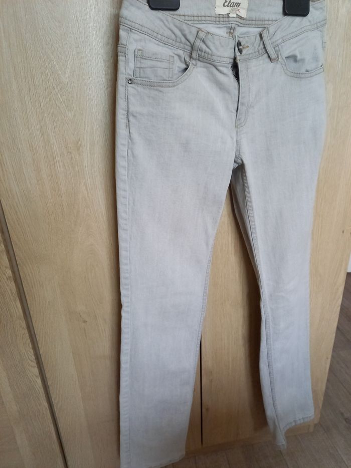 Jean Gris clair Etam