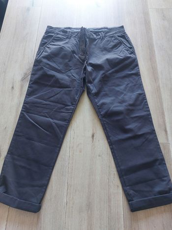 Pantacourt marron regular fit taille 44 Kiabi
