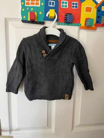 Pull gris foncé Obaibi
