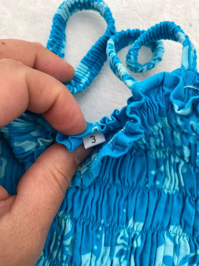 Très belle robe été bleu taille 3 ans - photo numéro 3