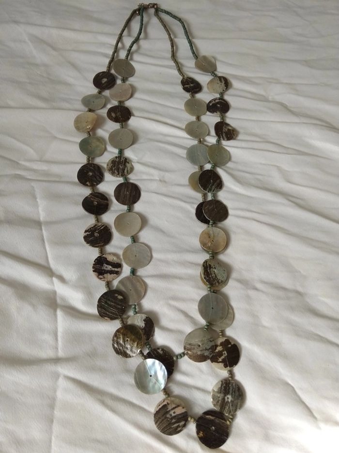 Collier vert, double, long - photo numéro 4