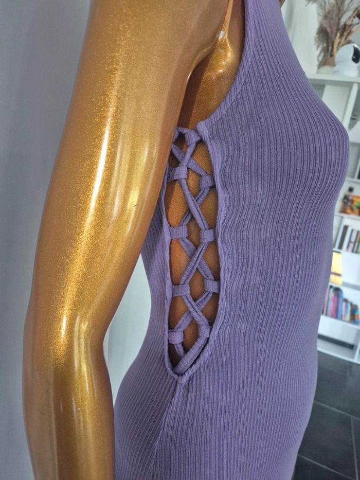 Robe Longue Femme Lila - photo numéro 3