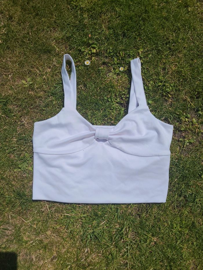 Crop top blanc
