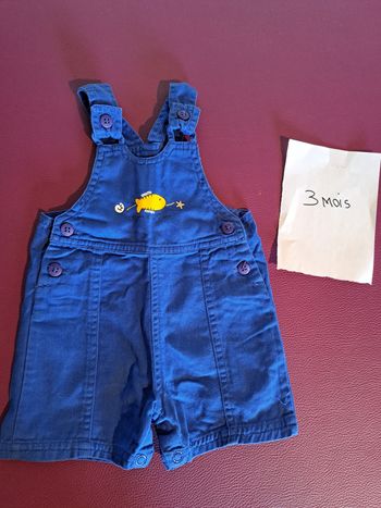 Salopette short bébé garçon