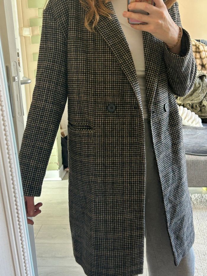 Manteau à carreaux hiver - photo numéro 2