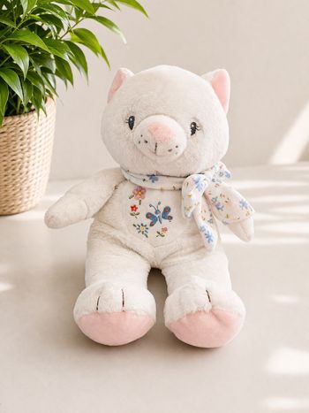 Peluche doudou chat Pommette 