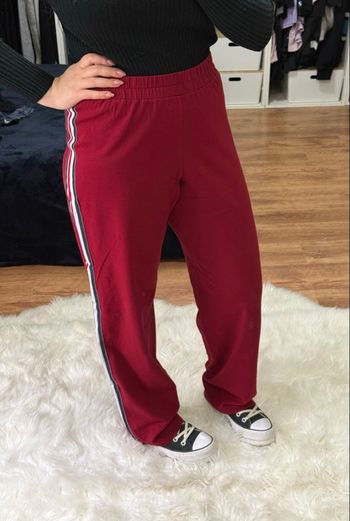 Pantalon / jogging bordeaux à bandes - très bon état