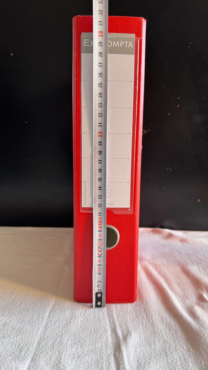 Classeur à levier Exacompta Rouge - photo numéro 9