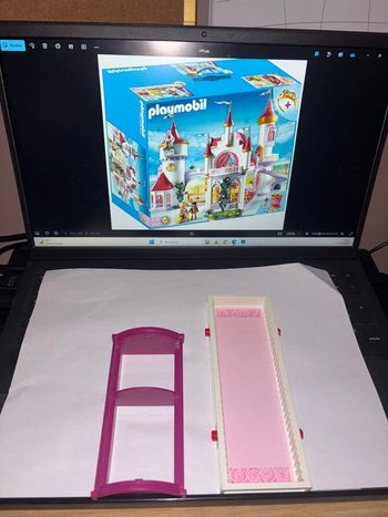 Pièces détachées Étagère + mur 30229052 + 30228932  Palais de princesse playmobil 5142