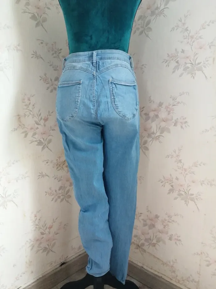 Jeans skinny bleu clair push up high waist / tally weijl / (40) - photo numéro 3