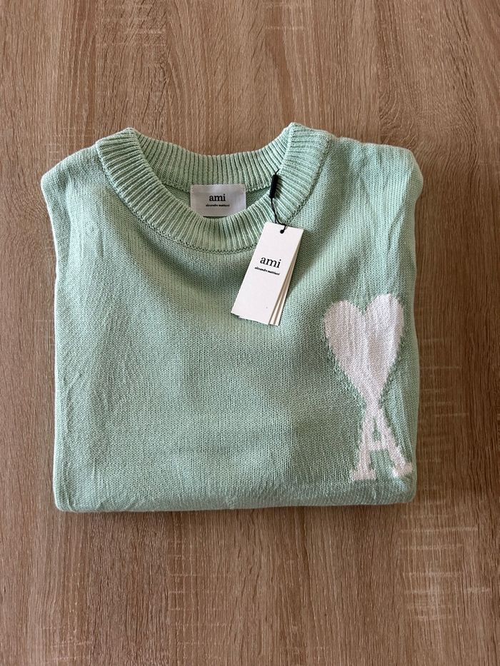 Pull Ami Paris Vert