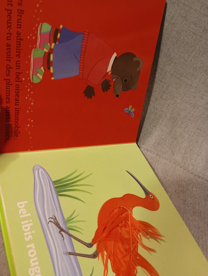 Livre a toucher petit ours brun et les animaux du zoo - photo numéro 5