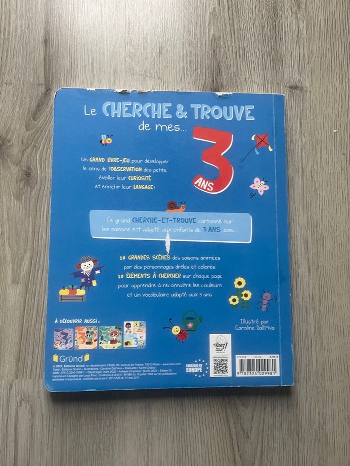 Livre: Le cherche & trouve de mes 3 ans