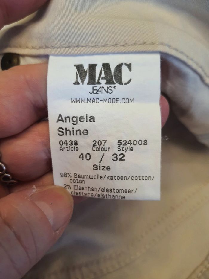 Pantalon femme Mac taille 40 couleur créme - photo numéro 15
