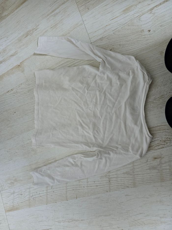 T-shirt manche longue motif oiseaux - photo numéro 3