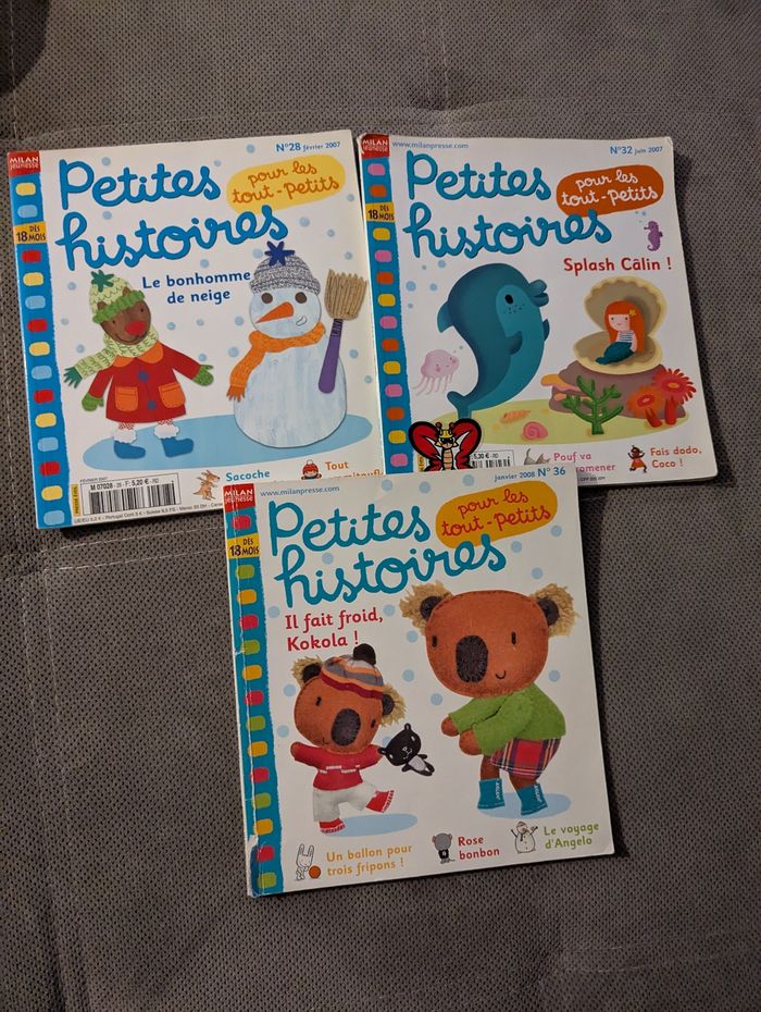 Lot de 3 magazines "Petites histoires pour les tout-petits"