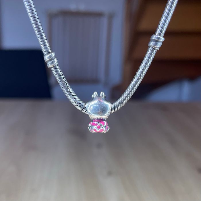 Charm Pandora Chat du Cheshire – Disney Alice, argent 925, très bon état - photo numéro 2