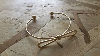 Bracelet nœud couleur or