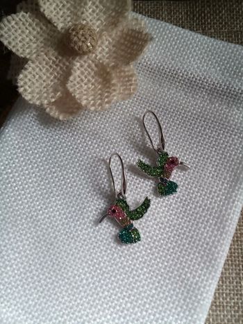 Boucles d'oreilles colibris